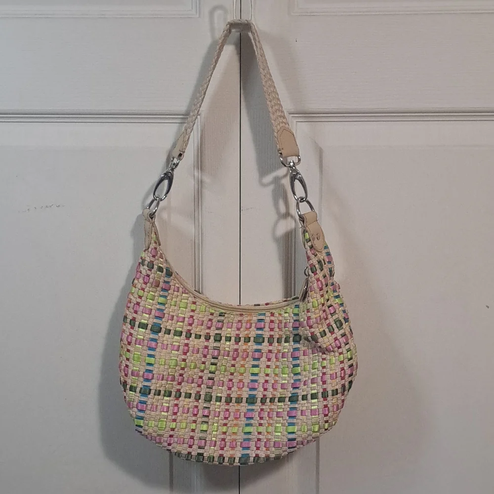 The Sak hobo style woven ribbon handbag